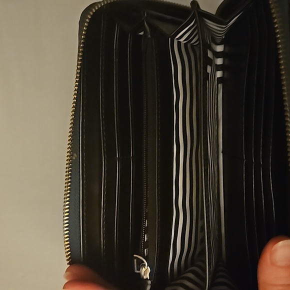 Kate Spade Saturday Polkadot green and gold Wallet - Picture 3 of 3